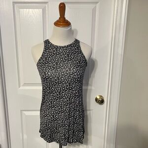 NWT Jo&Co Jeans White Floral Navy Sleeveless Tank Top